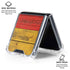 German Flag Dark Wood Galaxy Z Flip6 Clear Case